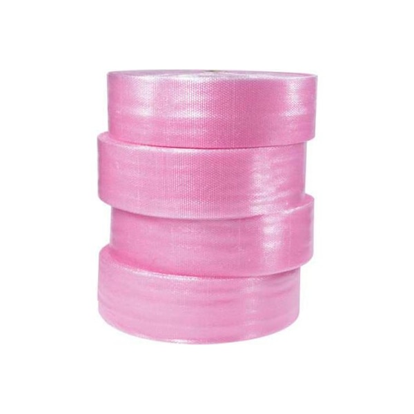 Box Packaging Non Perf. Anti Static Bubble Roll 12W x 750L x 3/16 Thick Pink 4/Pack BW316S12AS - main